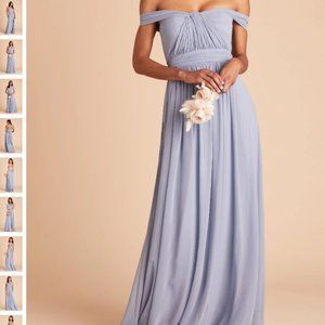 Birdy Grey MED GRACE CONVERTIBLE DRESS CHIFFON DUSTY BLUE